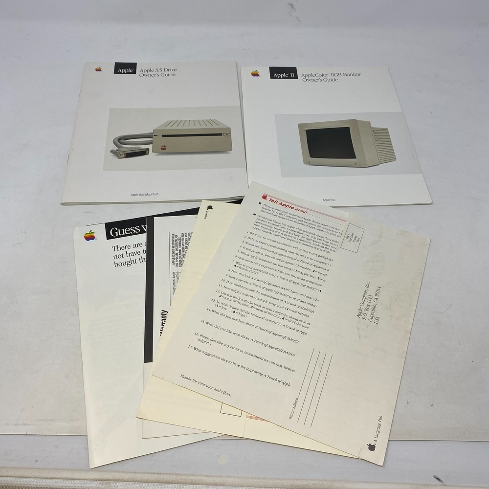 Apple II Apple Color RGB Monitor Apple‎ 3.5 Drive Owner's Guide
